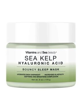 Vitamins and Sea Beauty Sea Kelp Hyaluronic Acid Bouncy Sleep Mask 6 oz Sealed